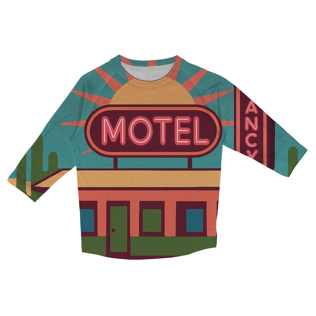 Desert Motel Neon Geometry trendy 3/4 sleeve tops