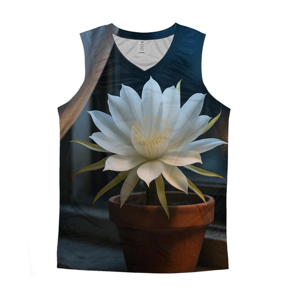 Night Blooming Cereus Window Sill Time Lapse personalized athletic tanks