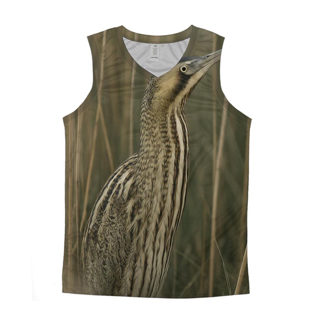 Reedbed Whisper  Eurasian Bittern casual summer tank tops