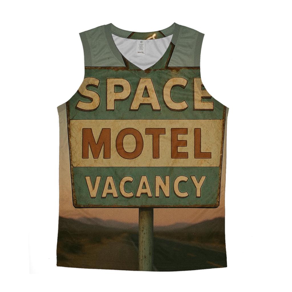 Faded Space Motel Vacancy Sign casual summer tank tops