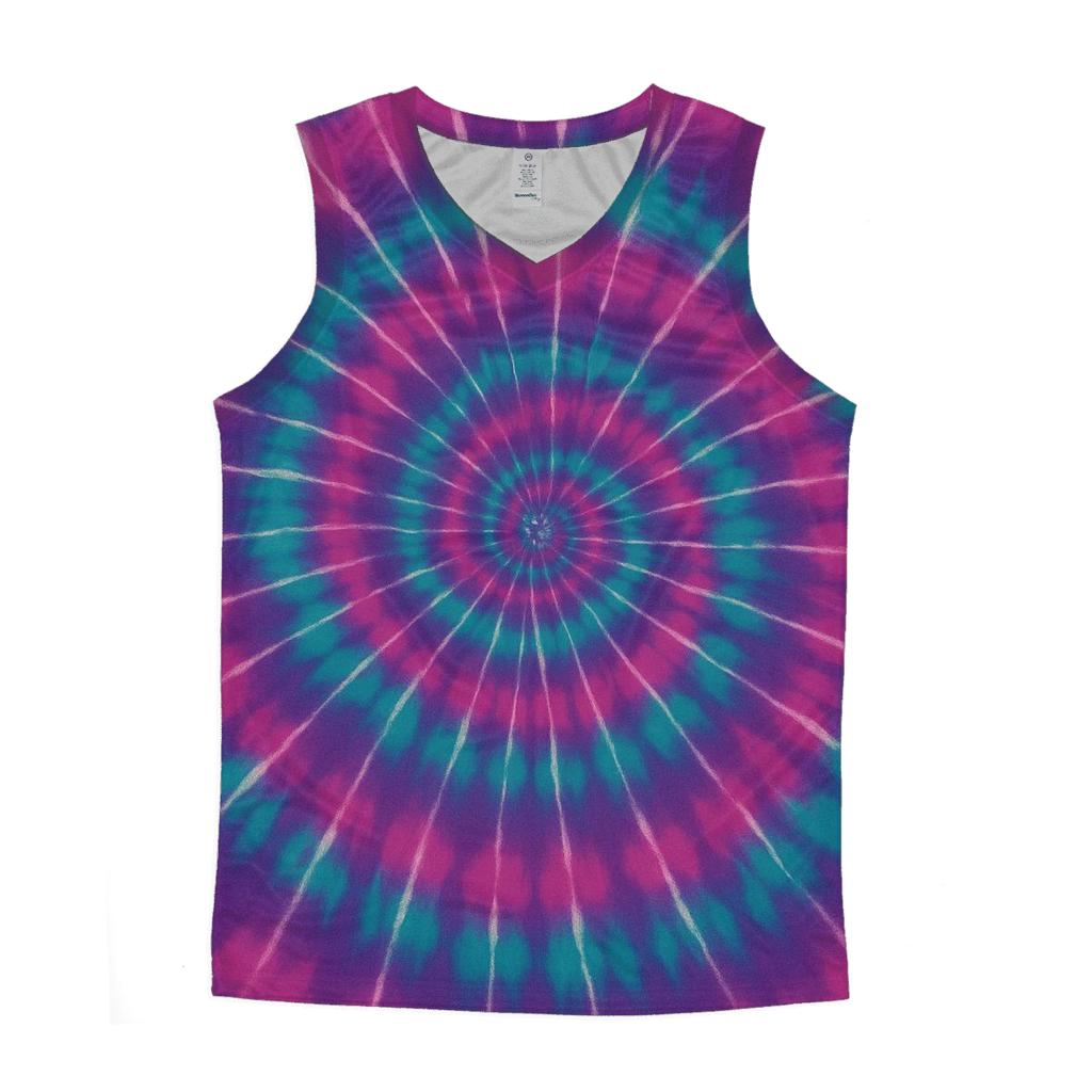Nebula Spiral Overdye Whirlpool designer workout tanks