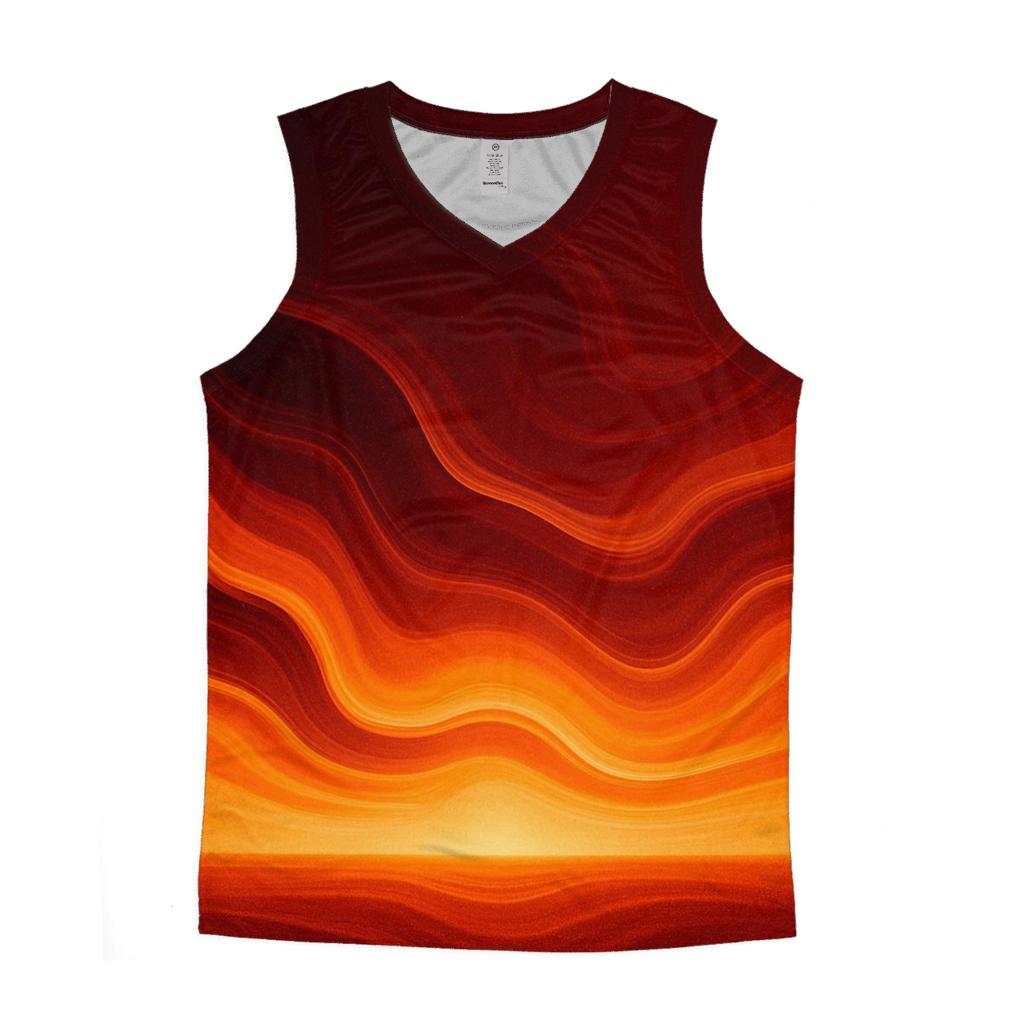 Molten Horizon Pour sports performance tank tops