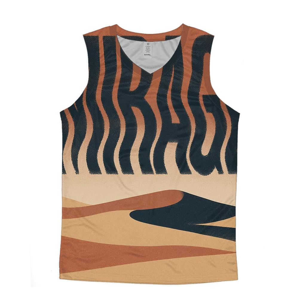 Desert Moon Typography Mirage custom tank tops
