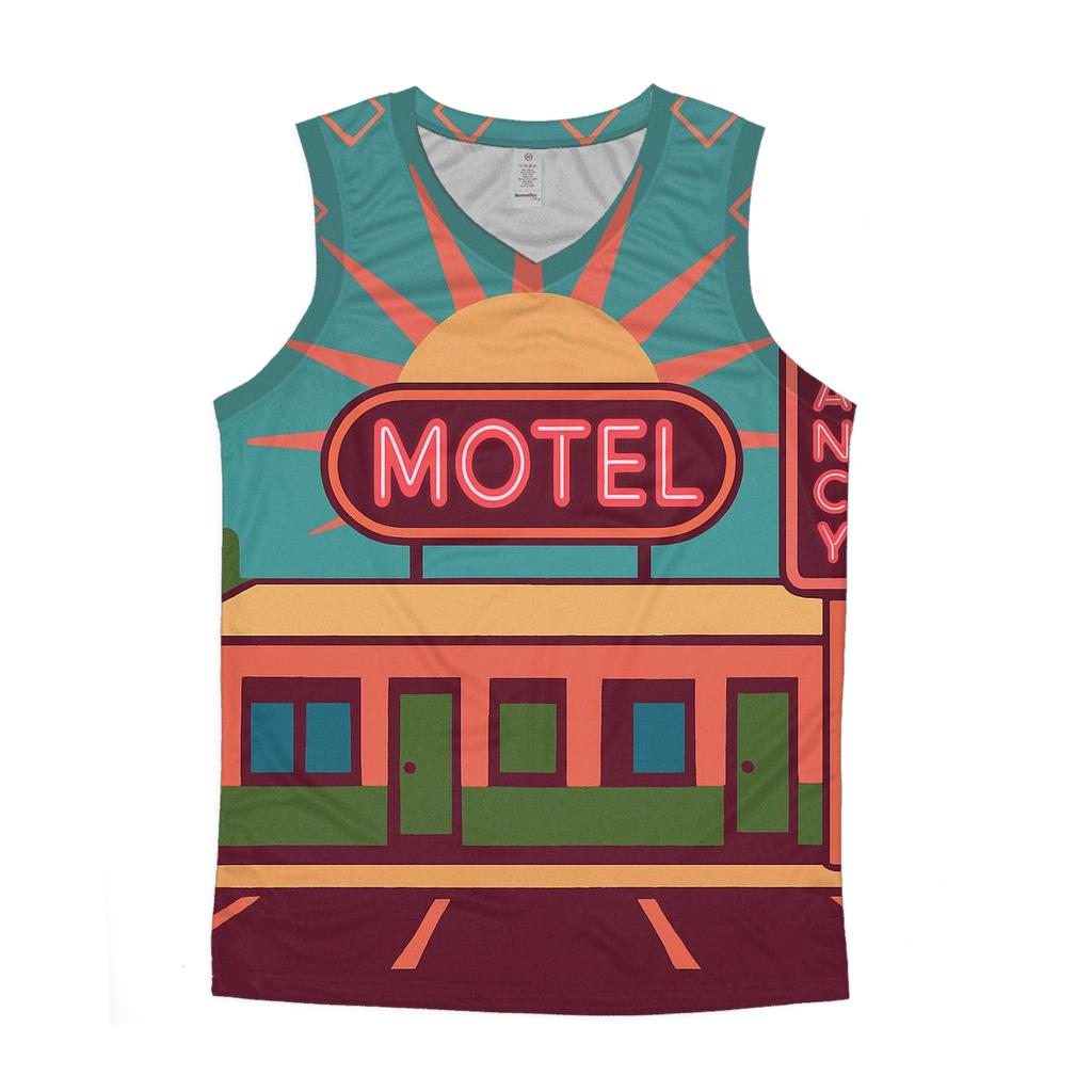 Desert Motel Neon Geometry custom tank tops