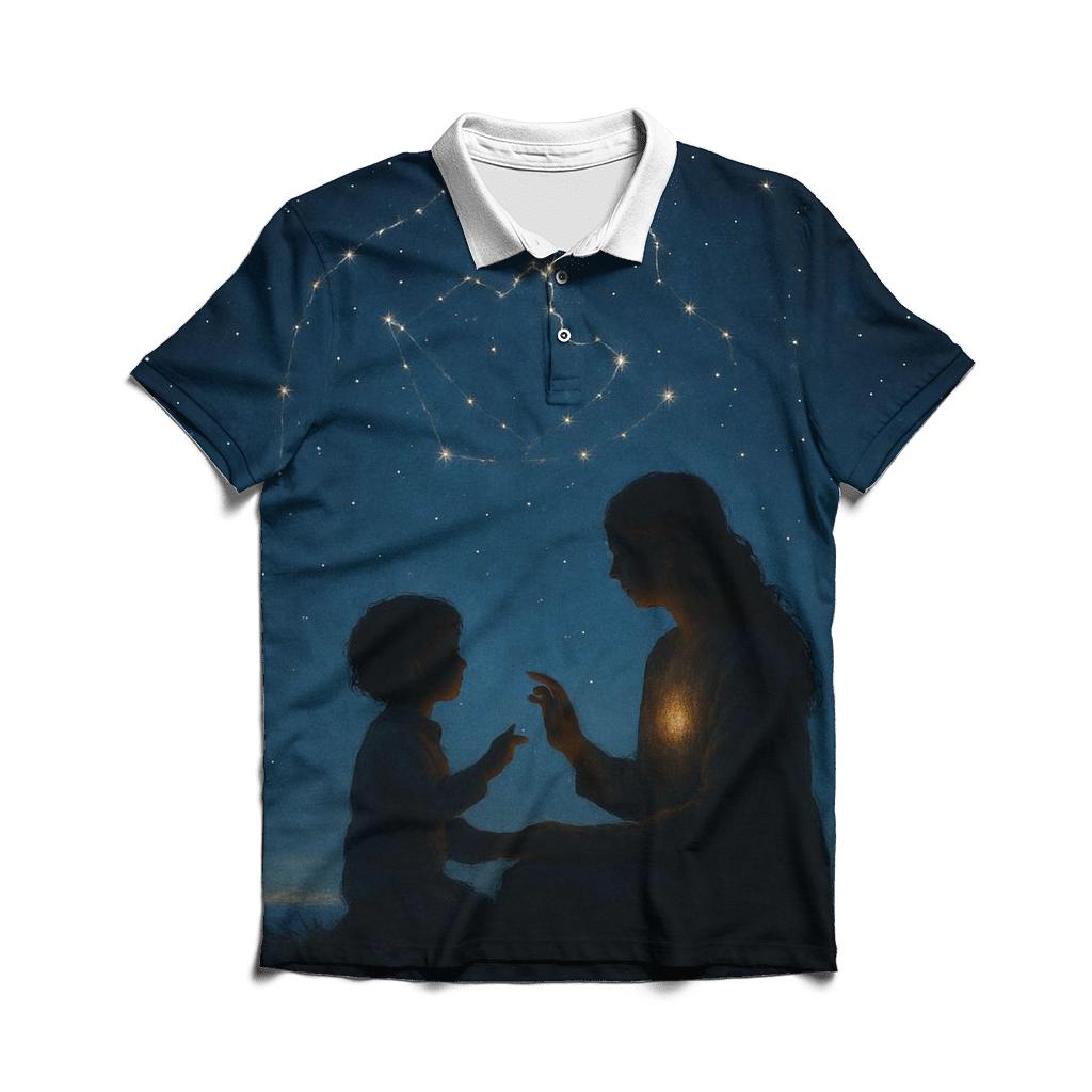 Constellation Of Care A Mothers Love That Maps A Lifetime branded logo polo shirts
