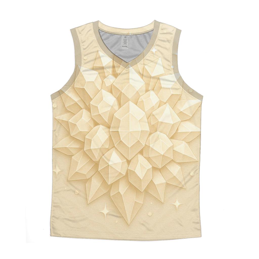 Champagne Crystal Lattice trendy fitted tank tops