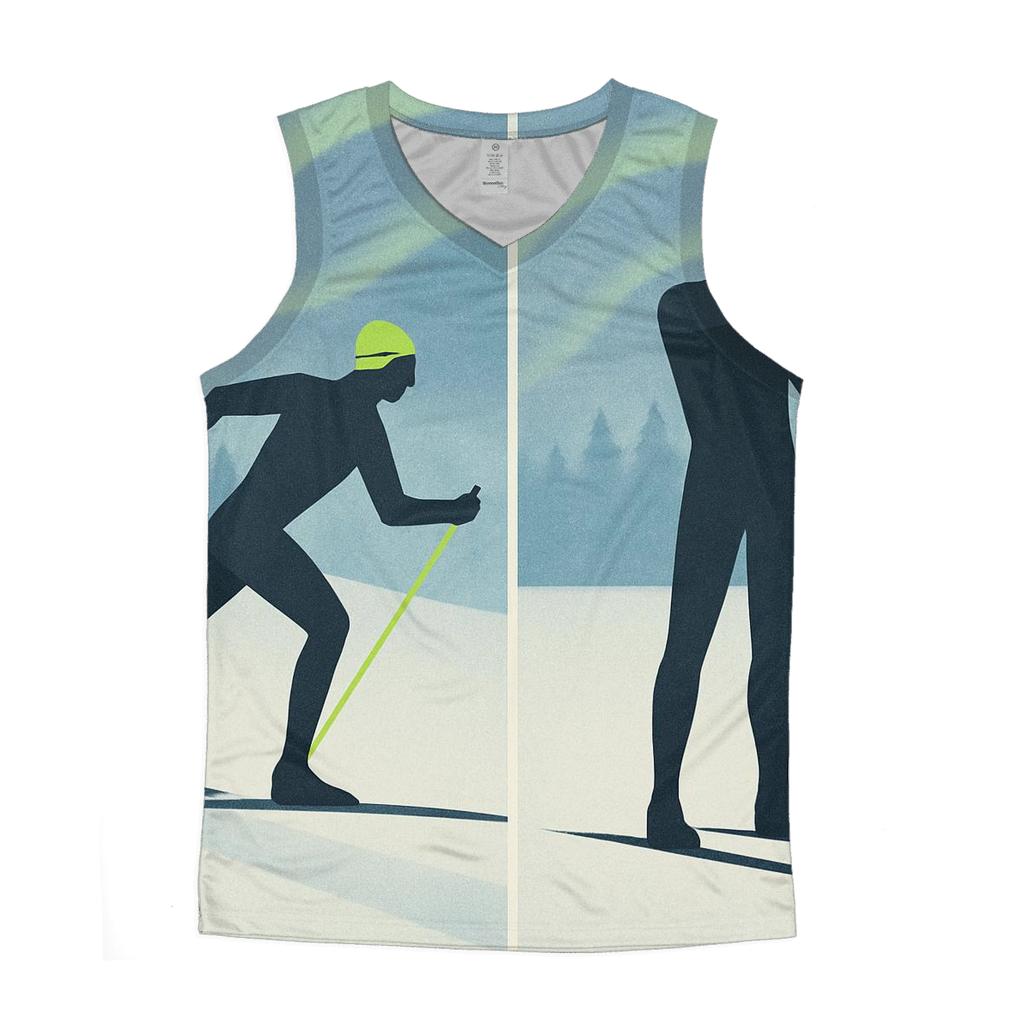 Biathlon Aurora Split Frame sports performance tank tops