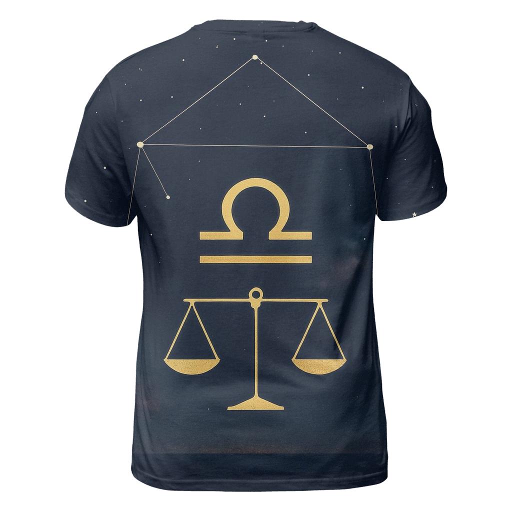 Libra Equinox Star Chart Scales designer pattern shirts