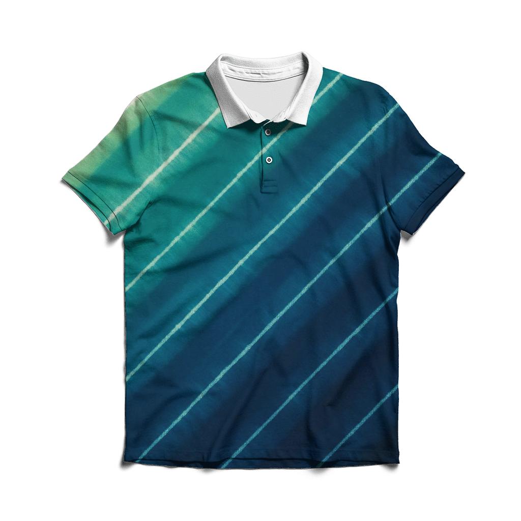 Arashi Aurora Diagonal Pole Wrap casual sports polo shirts