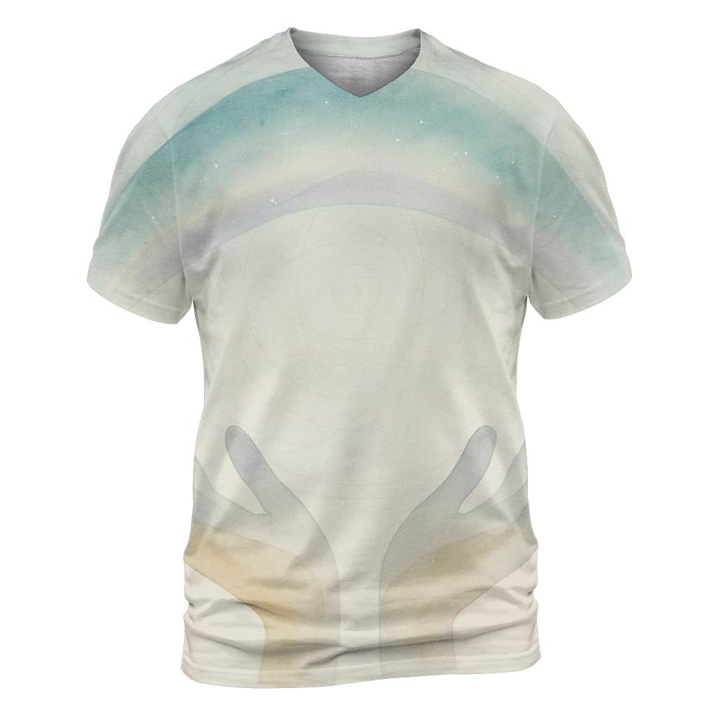 Quiet Aurora Prayer Hands custom all-over print shirts