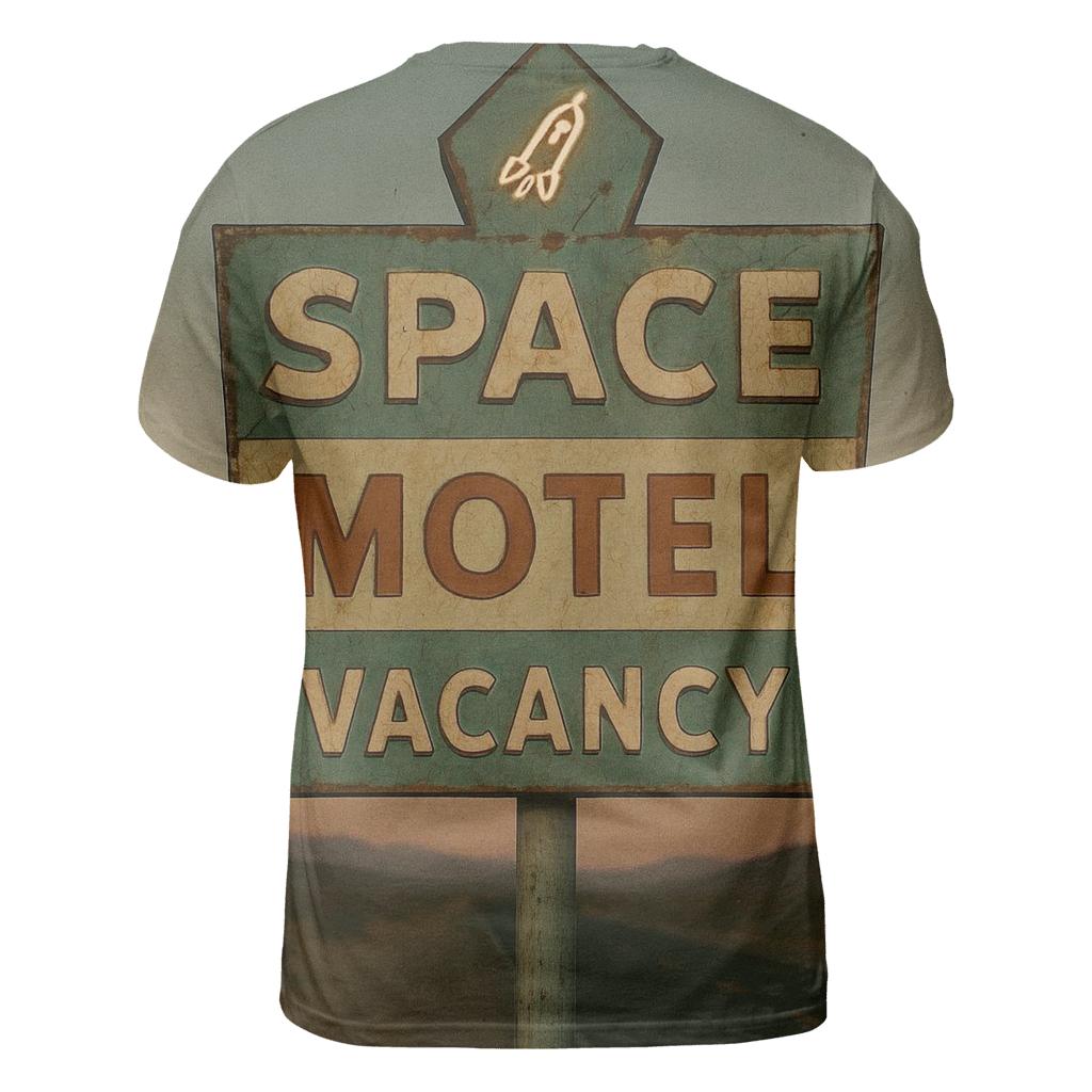 Faded Space Motel Vacancy Sign designer pattern shirts
