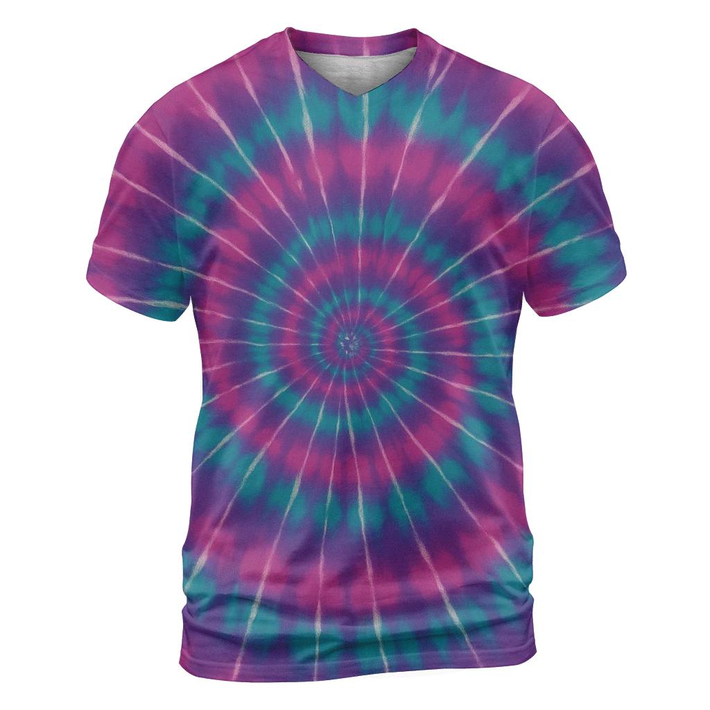 Nebula Spiral Overdye Whirlpool custom all-over print shirts