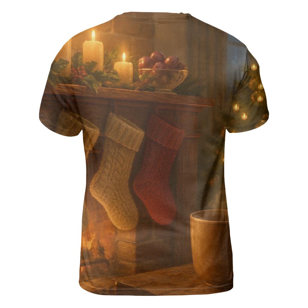 Candlelight On The Evergreen Mantel personalized full print shirts