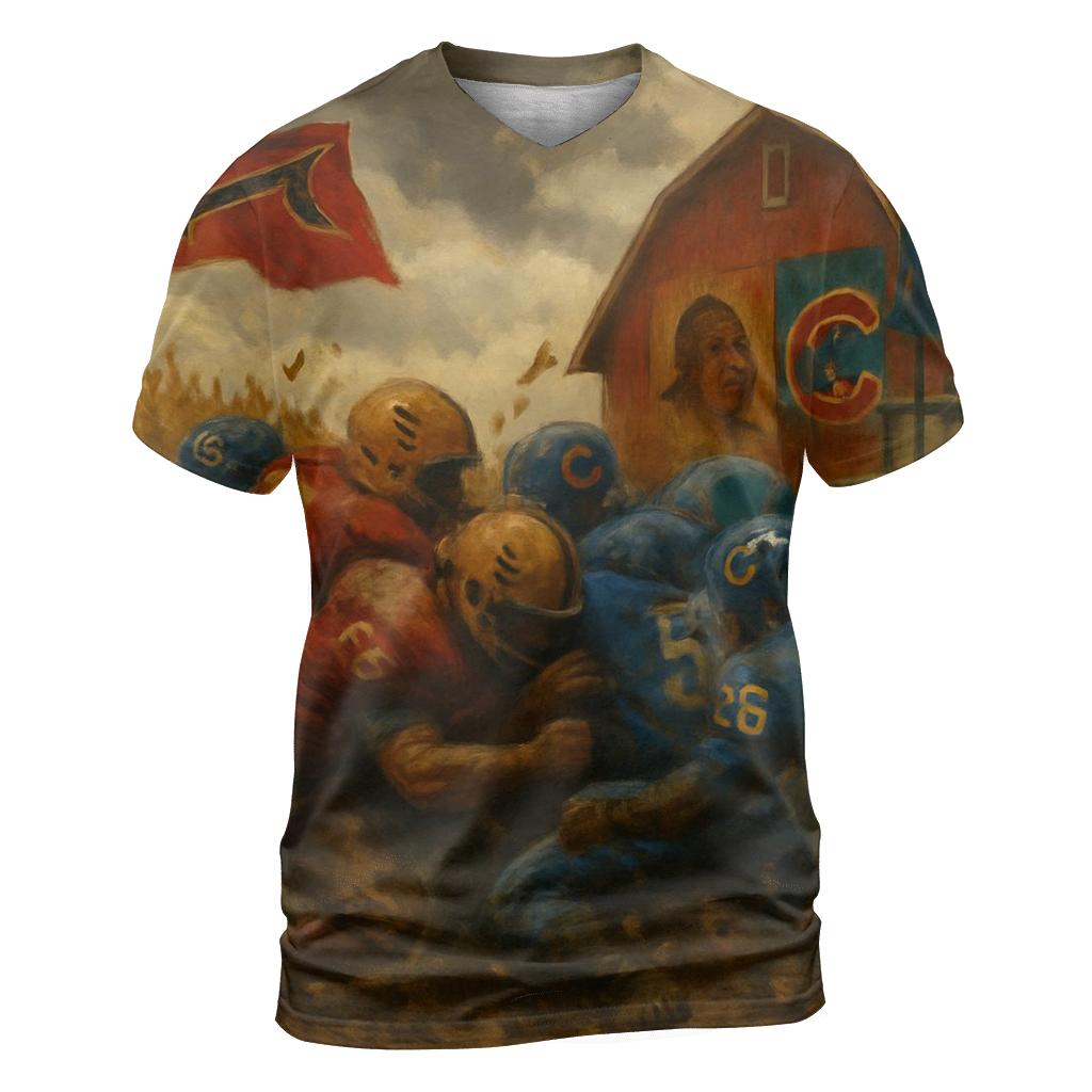 Harvest Field Clash Braves Vs Cubs trendy printed shirt styles