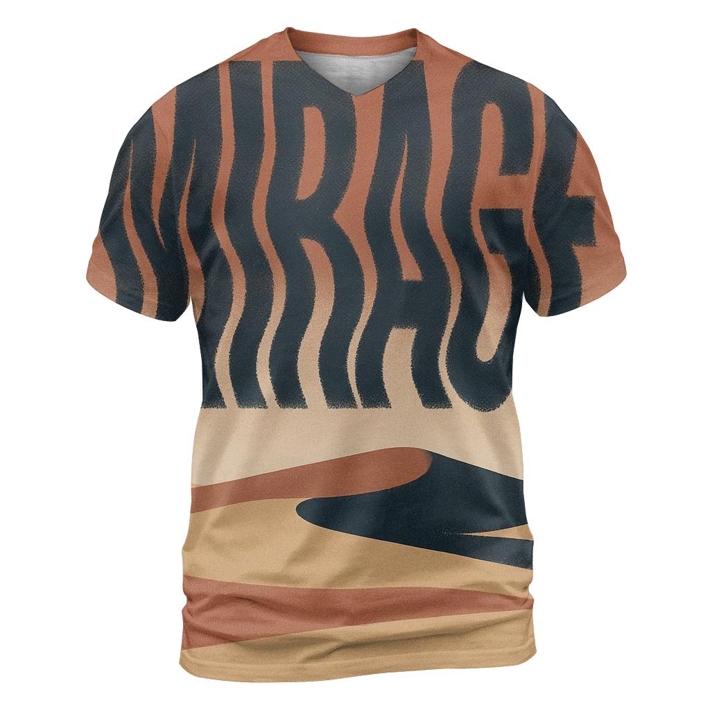 Desert Moon Typography Mirage unique graphic print tees