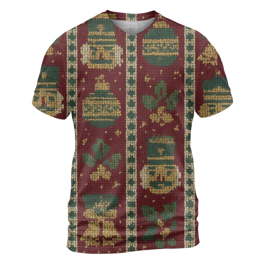 Nutcracker Ornament Ladder Stripe Design vibrant all-over design tees