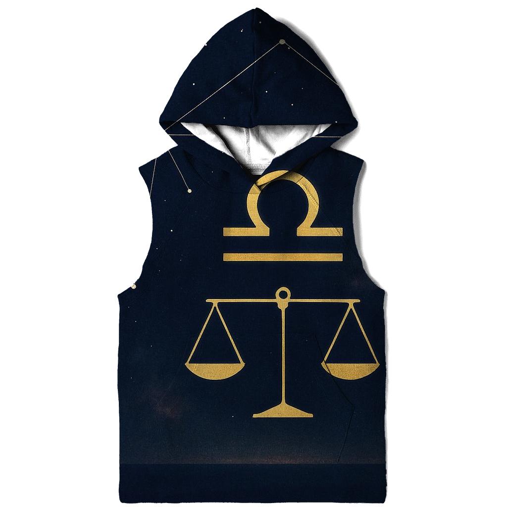 Libra Equinox Star Chart Scales embroidered hoodies
