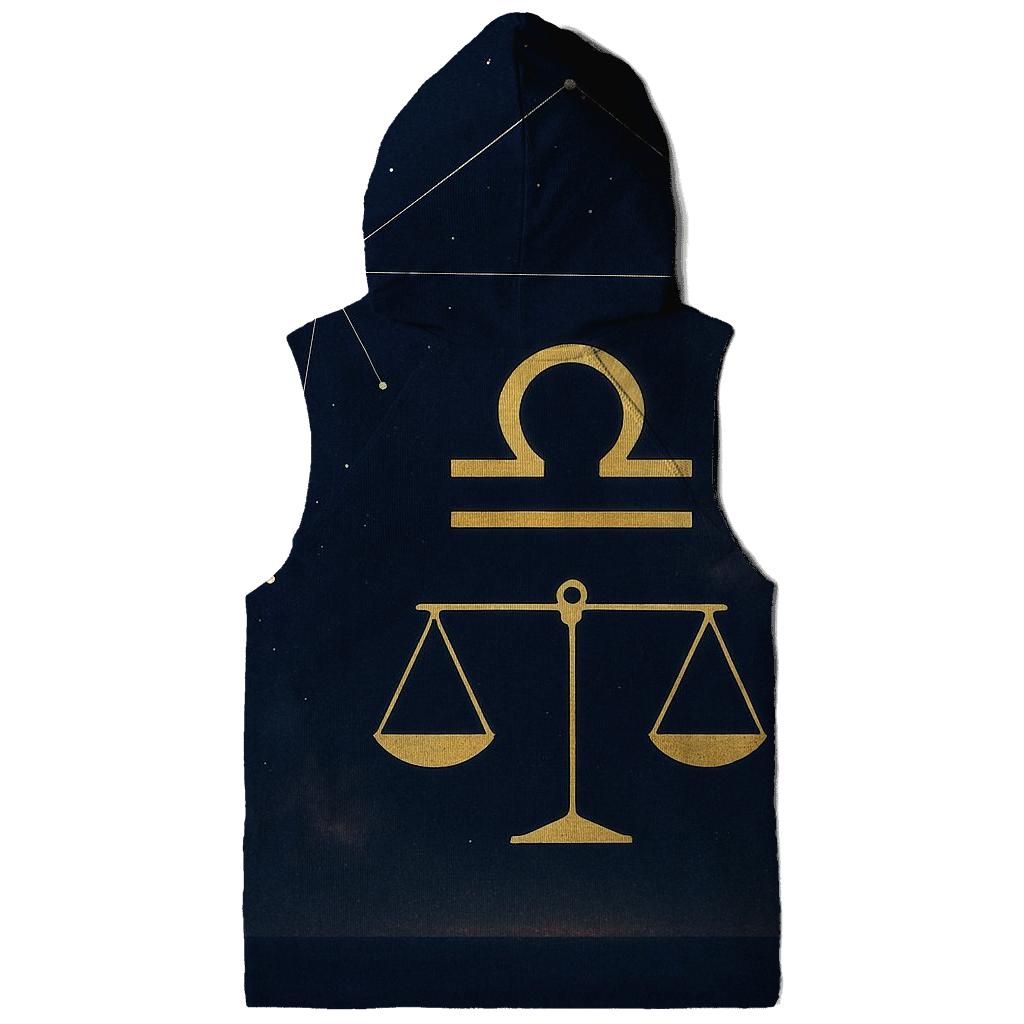 Libra Equinox Star Chart Scales embroidered hoodies
