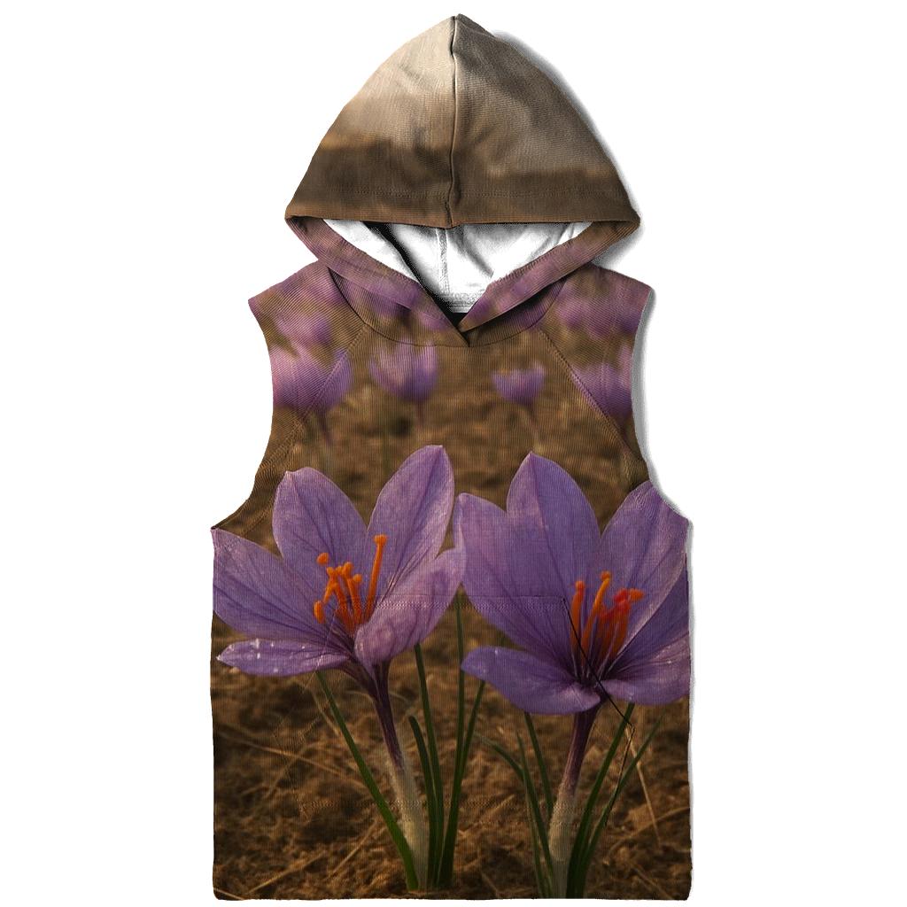 Saffron Crocus Harvest On A Misty Plateau hoodie styles