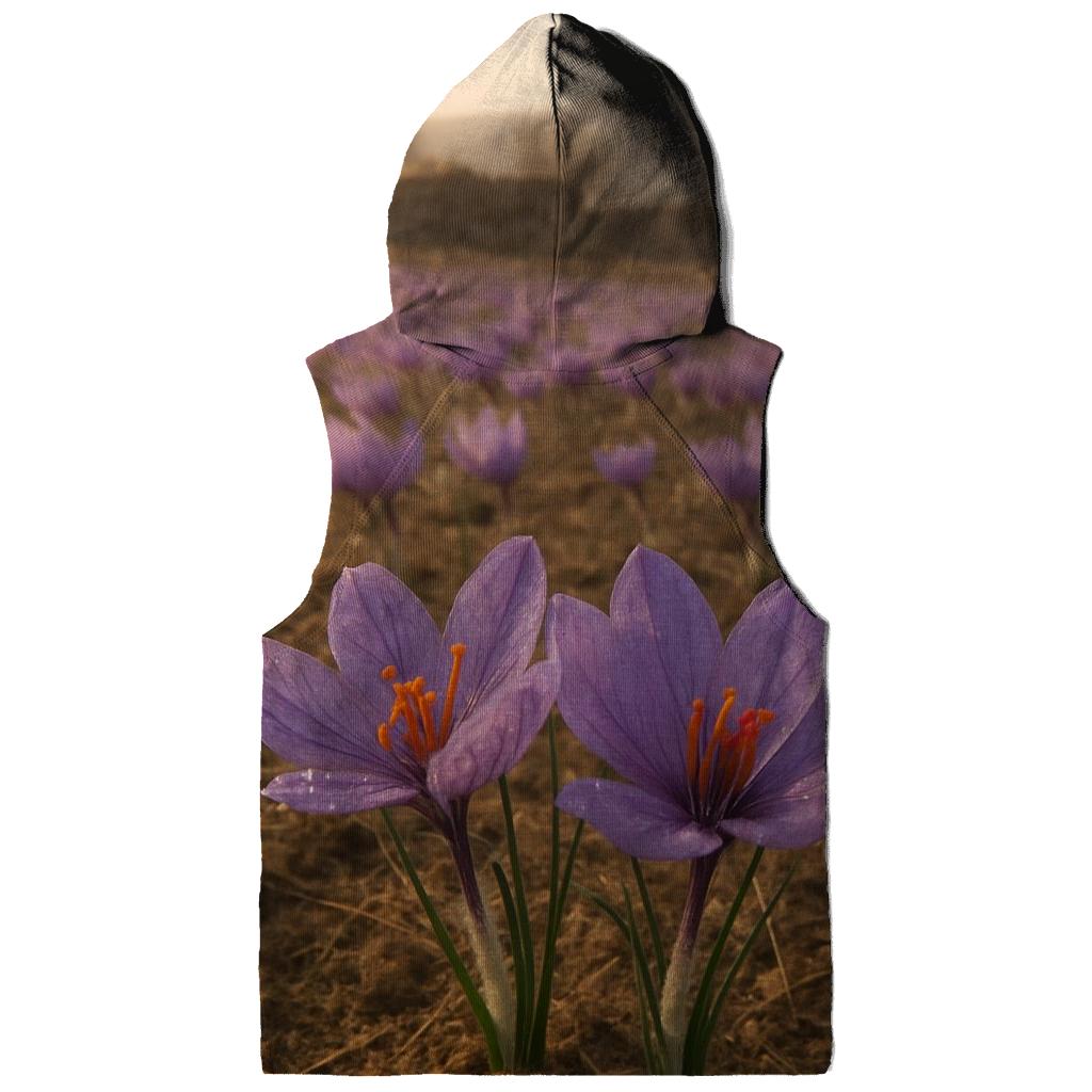 Saffron Crocus Harvest On A Misty Plateau hoodie styles