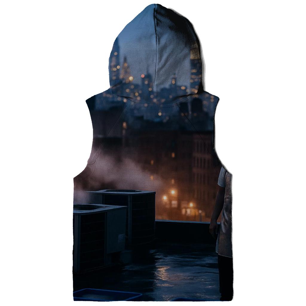 Chinatown Rooftop Steam And Midtown Silhouette After Summer Rain designer hoodies