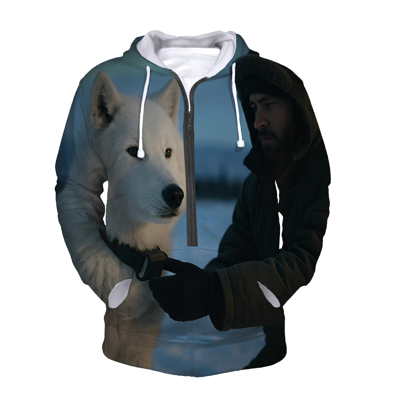 Arctic Wolf Under Boreal Research Collar Check hoodie styles
