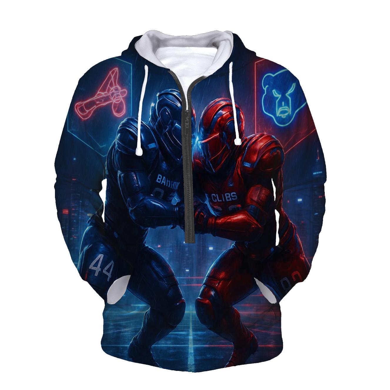 Neon Skyline Scrimmage Braves Vs Cubs hoodie designs