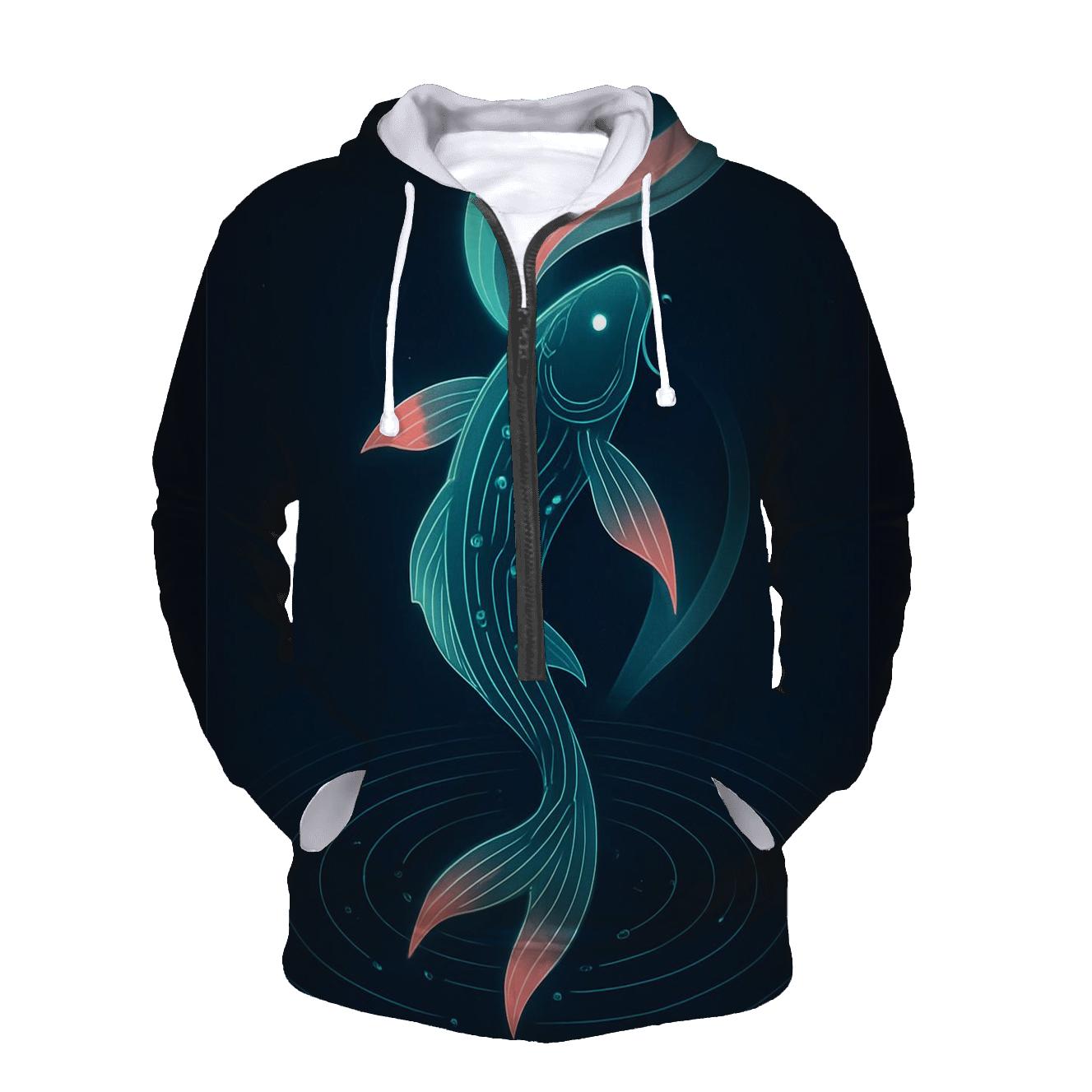Aurora Circuit Koi heavyweight hoodies