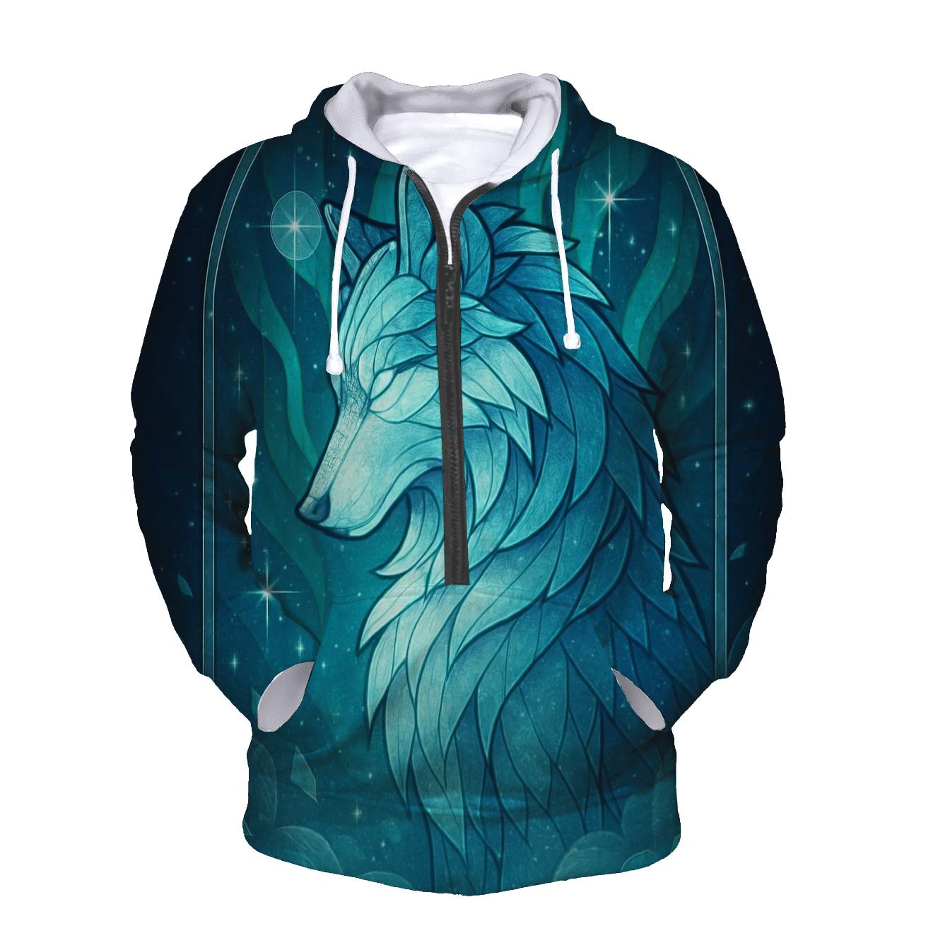 Cathedral Of The Aurora Wolf hoodies fashion