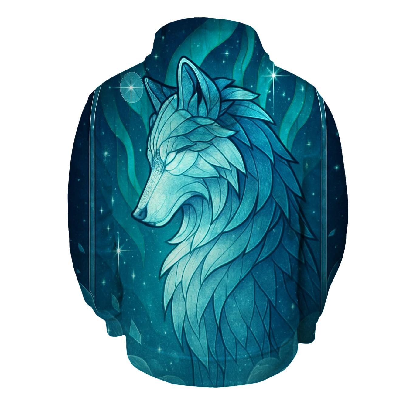 Cathedral Of The Aurora Wolf hoodies fashion
