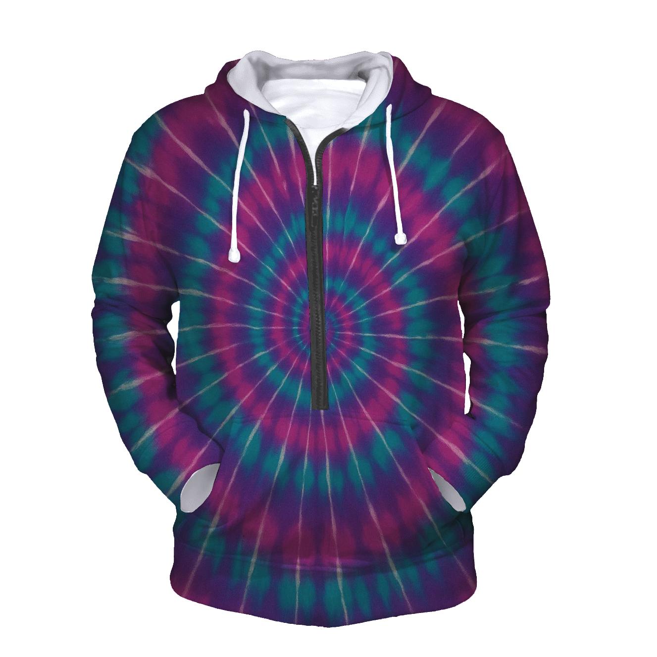 Nebula Spiral Overdye Whirlpool hoodies fashion