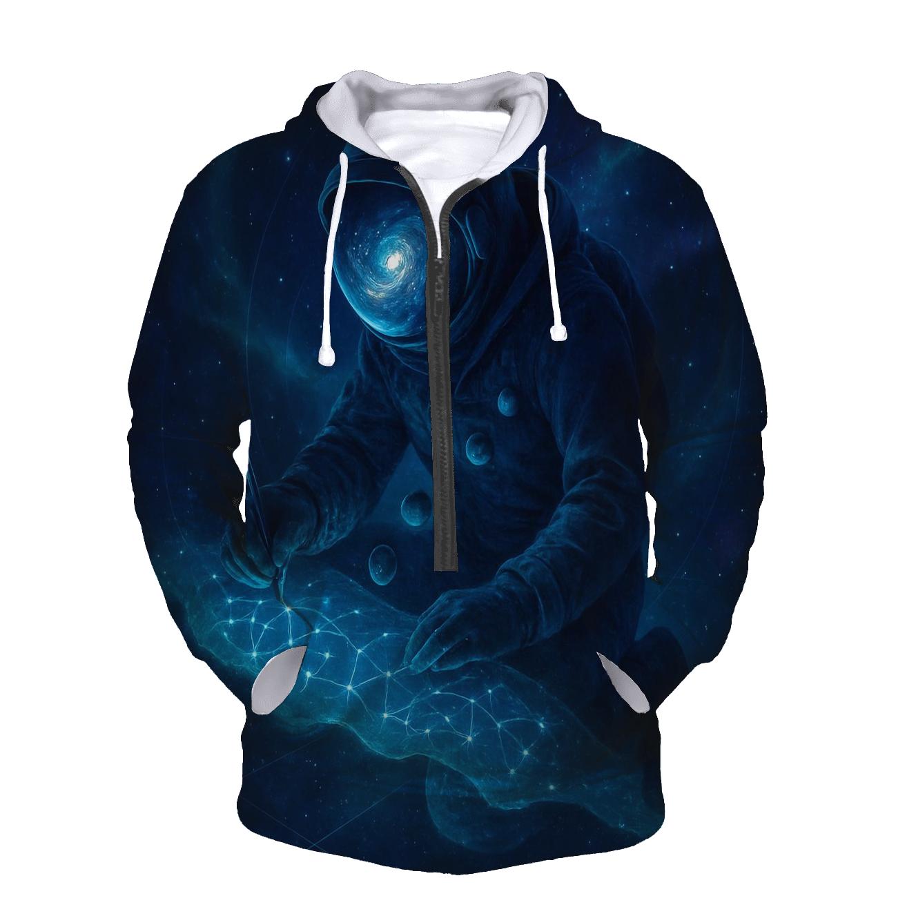 The Luminous Cartographer Of Spiral Seas premium hoodies