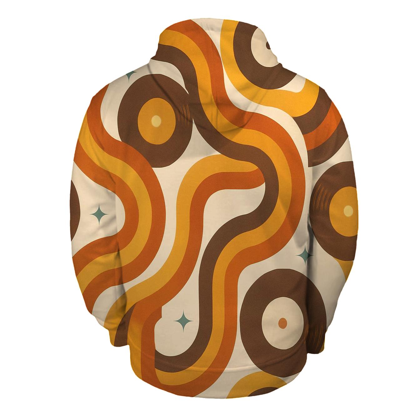 Groovy Vinyl Record Ribbons lightweight hoodies