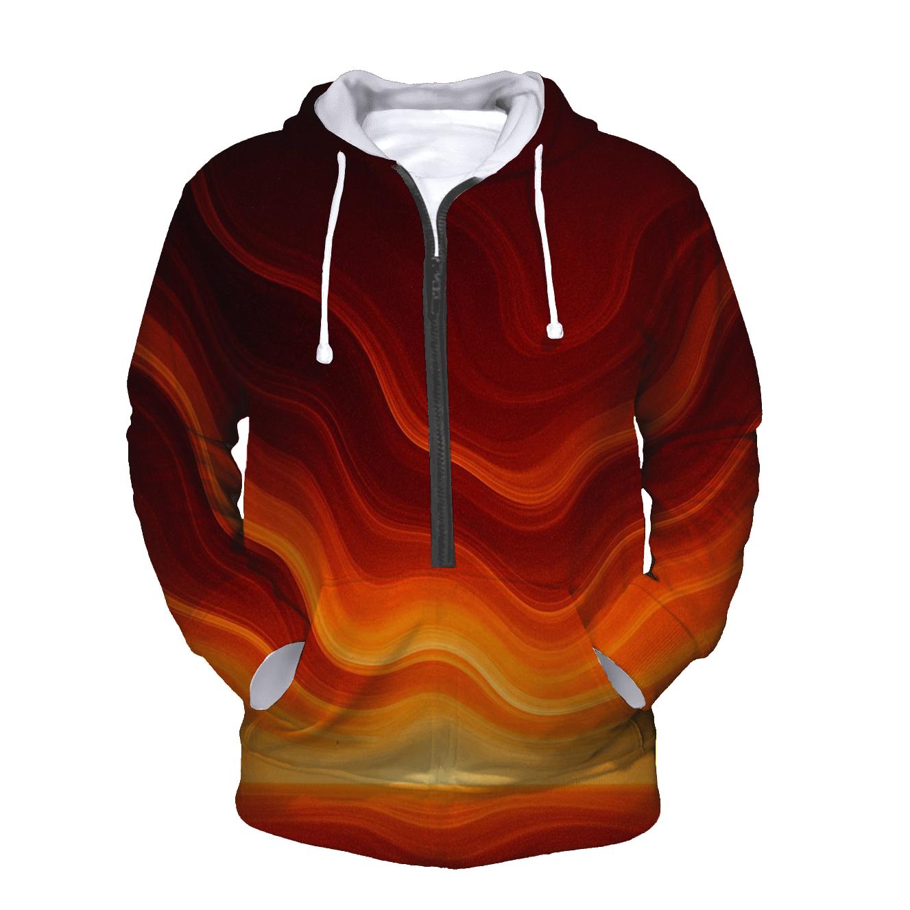 Molten Horizon Pour printed hoodies