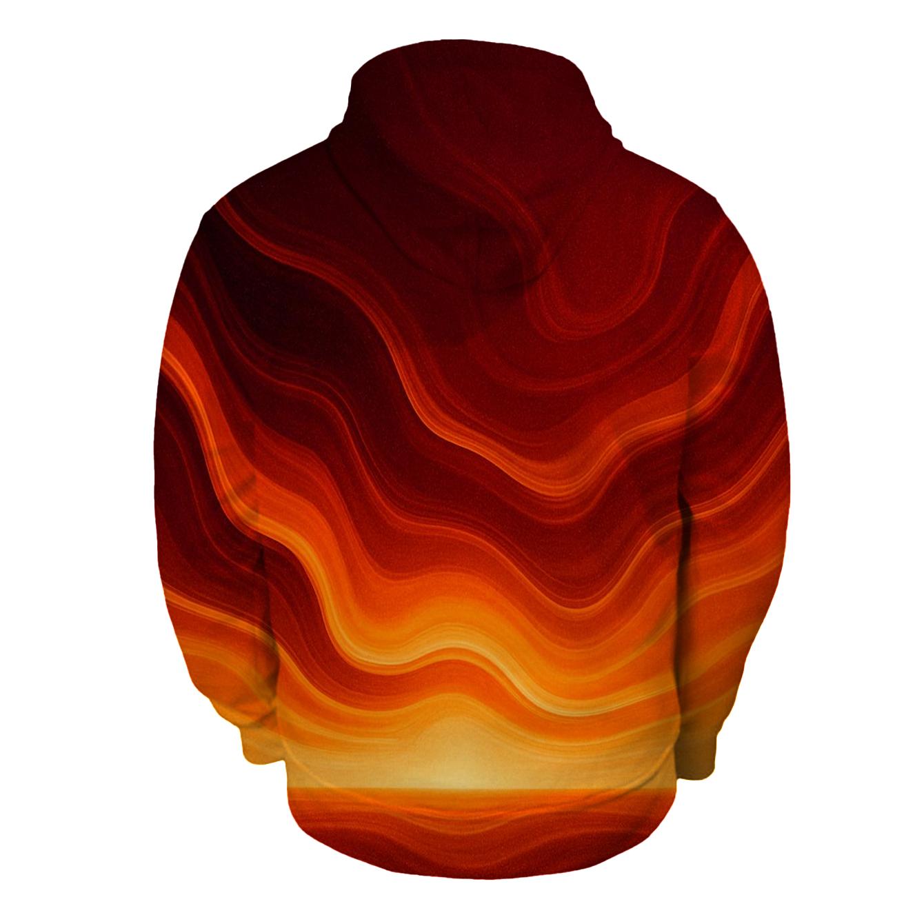 Molten Horizon Pour printed hoodies