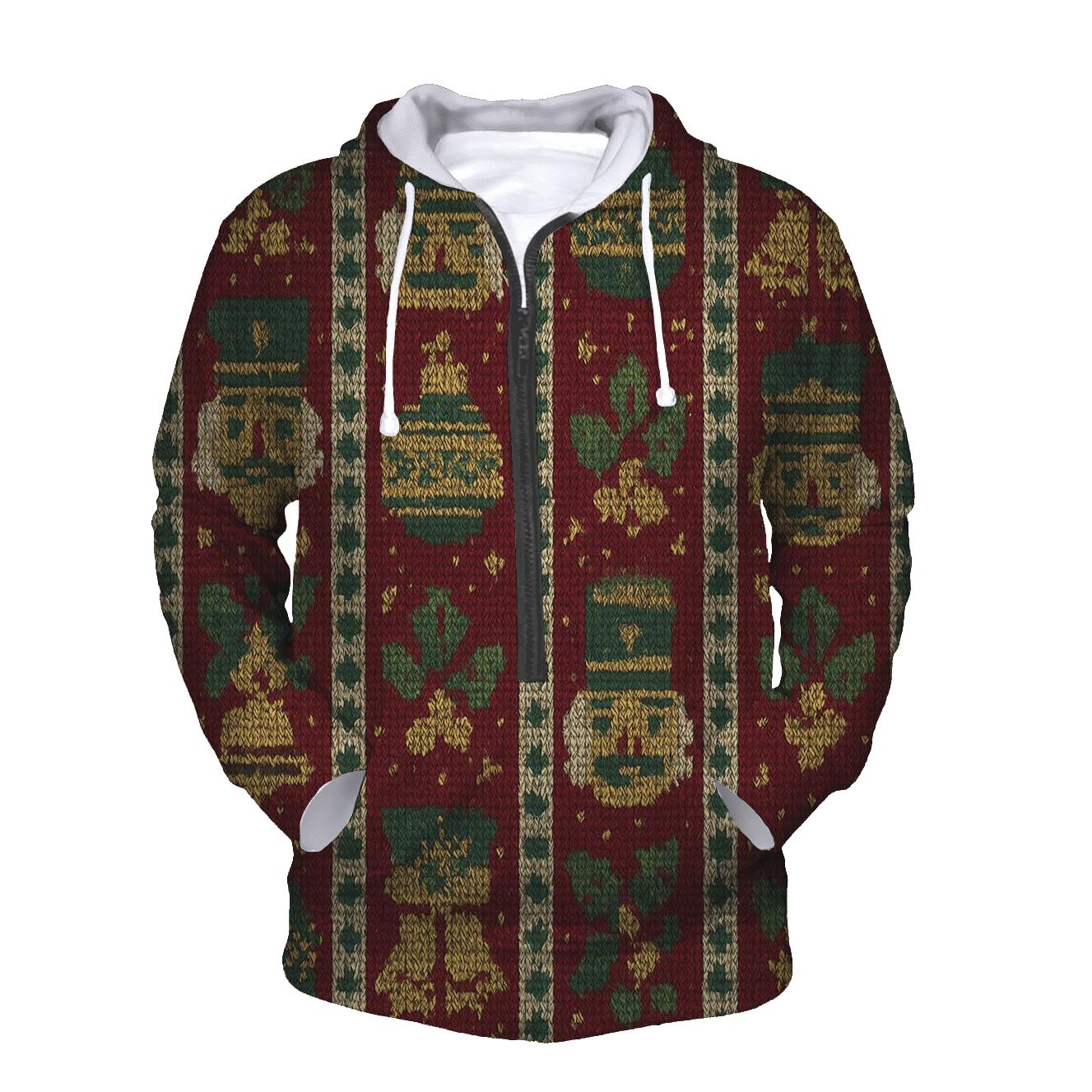 Nutcracker Ornament Ladder Stripe Design lightweight hoodies
