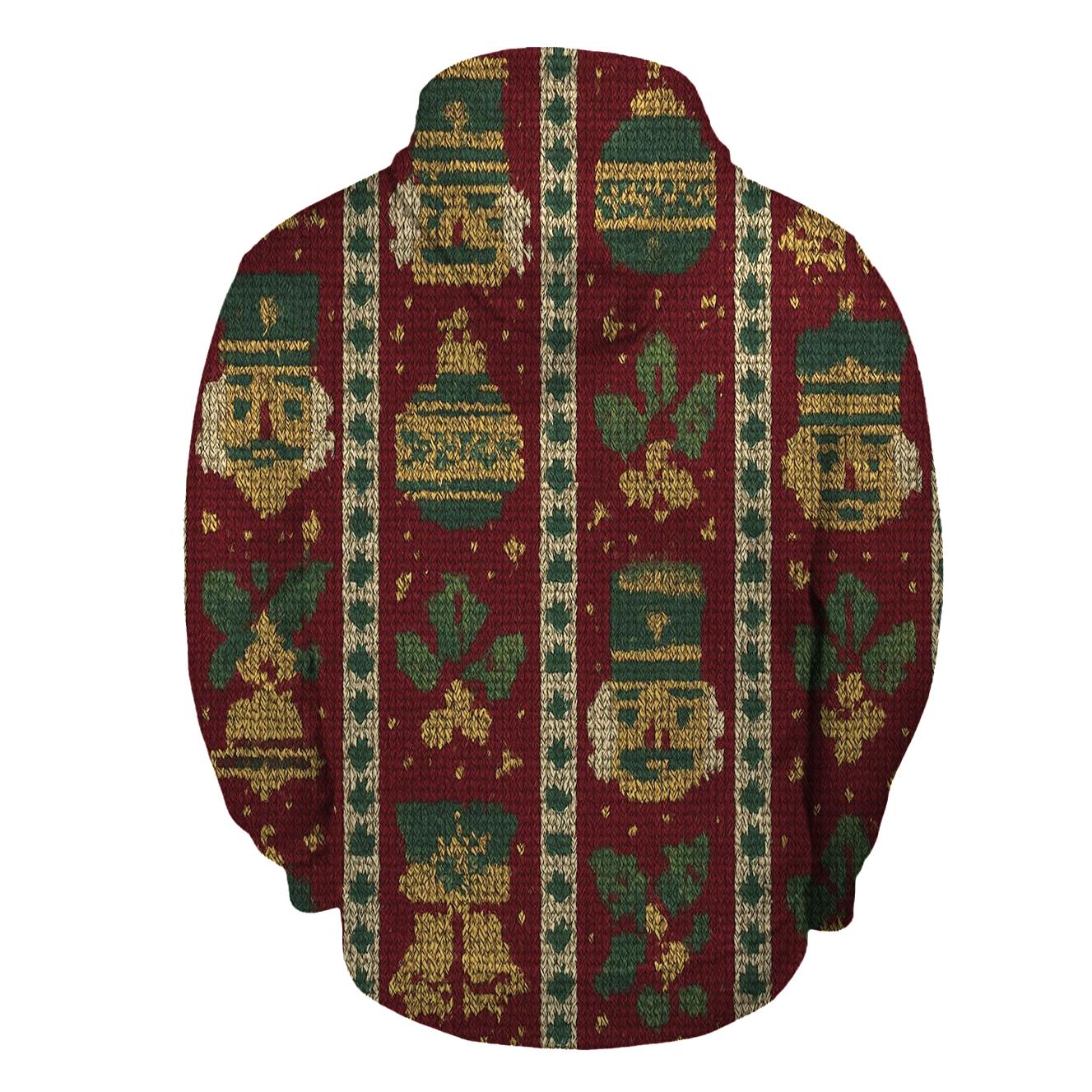 Nutcracker Ornament Ladder Stripe Design lightweight hoodies