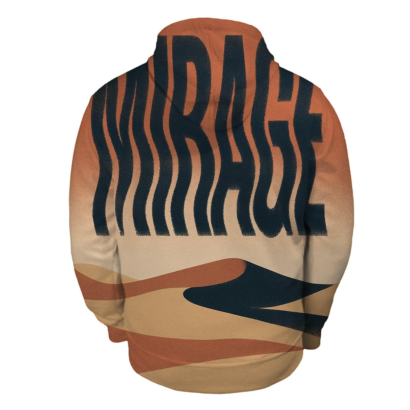 Desert Moon Typography Mirage pullover hoodies