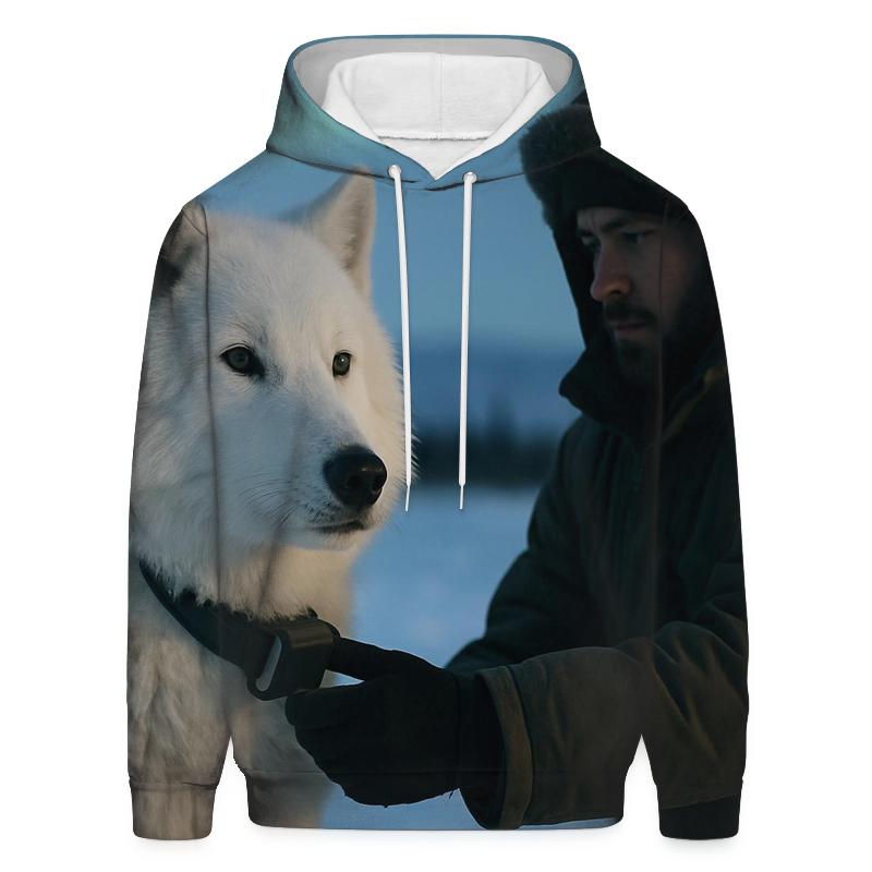 Arctic Wolf Under Boreal Research Collar Check zip-up hoodies