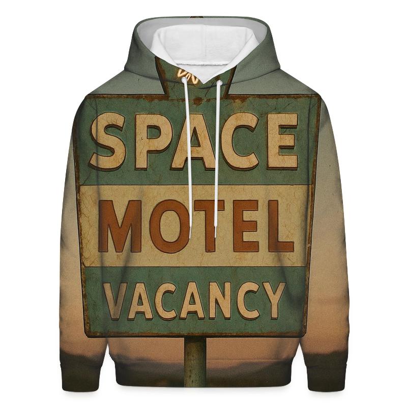 Faded Space Motel Vacancy Sign hoodie trends