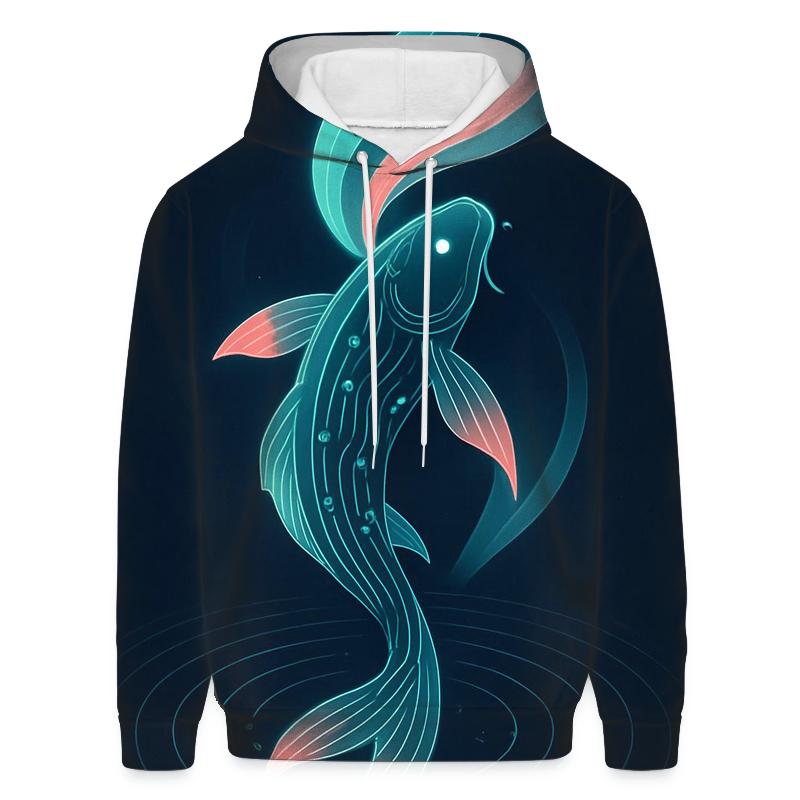 Aurora Circuit Koi lightweight hoodies