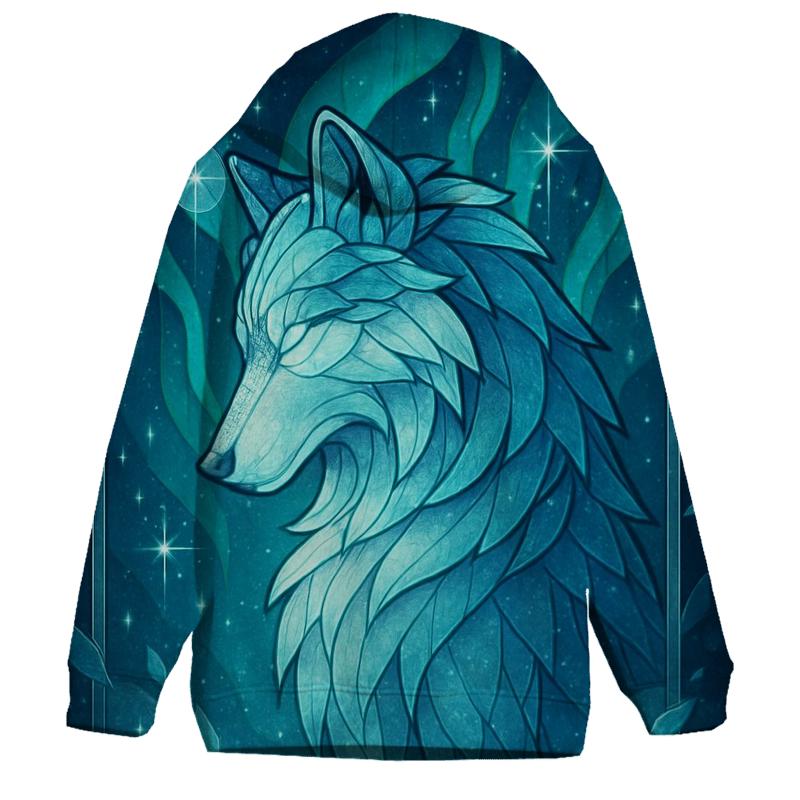 Cathedral Of The Aurora Wolf pullover hoodies