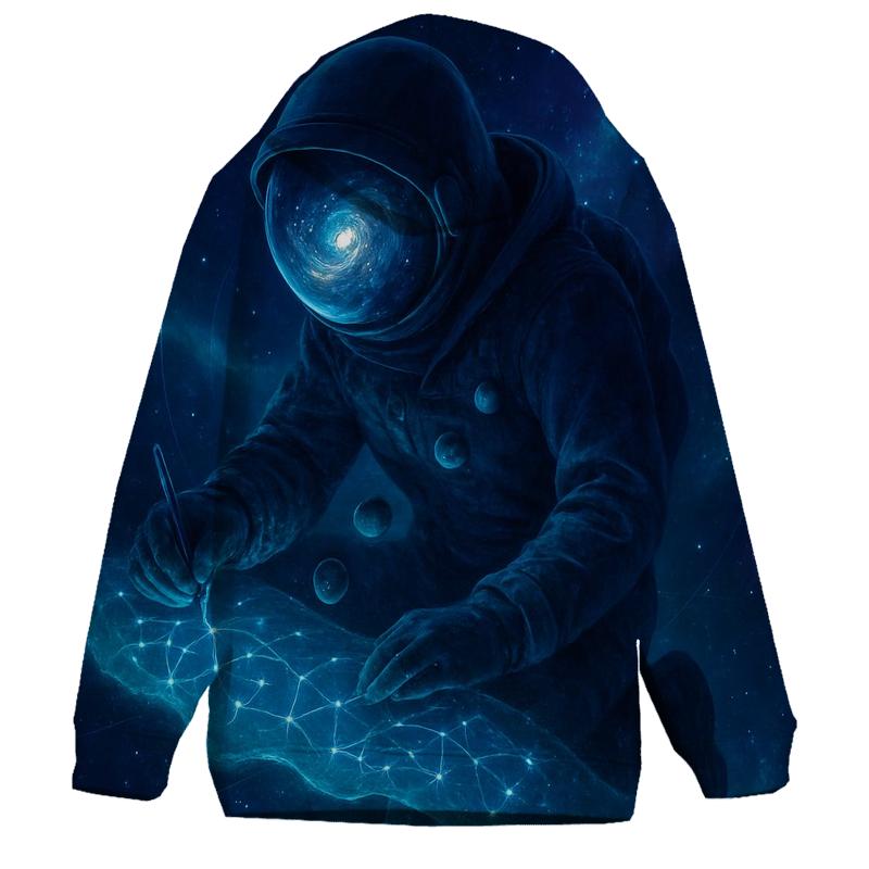 The Luminous Cartographer Of Spiral Seas zip-up hoodies