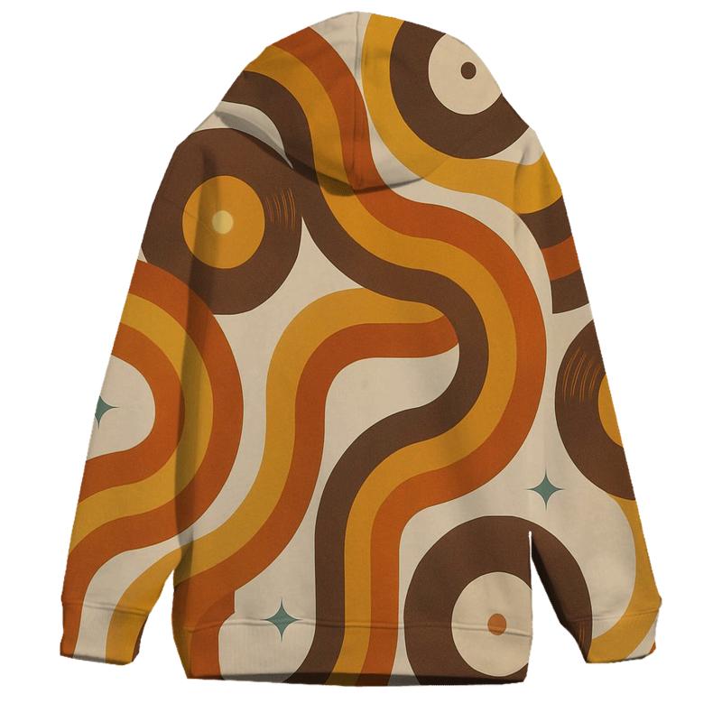 Groovy Vinyl Record Ribbons graphic hoodies