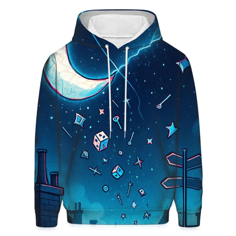 The Kite That Stole Midnight embroidered hoodies