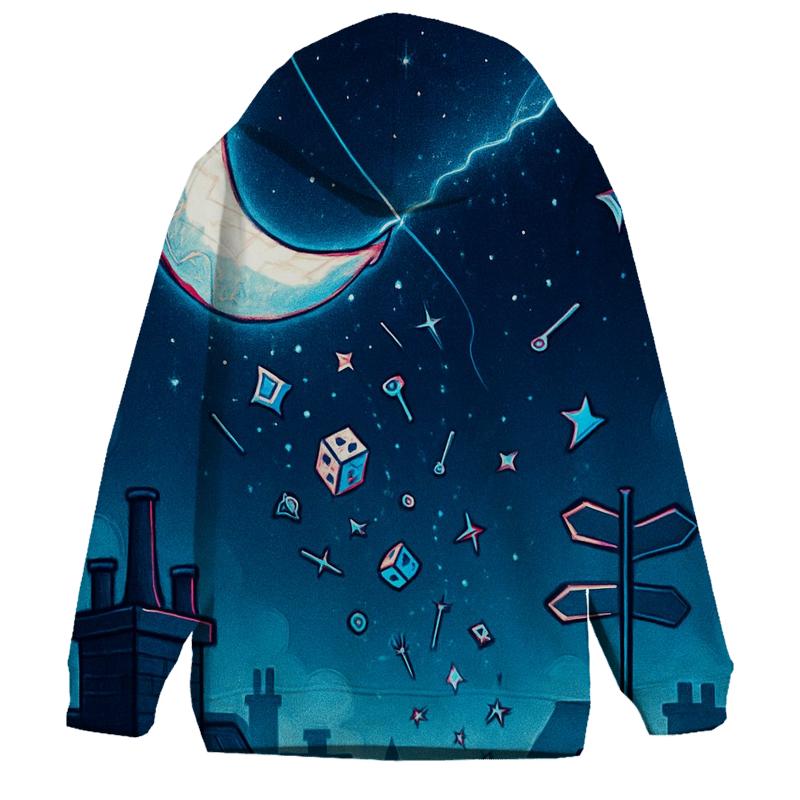 The Kite That Stole Midnight embroidered hoodies