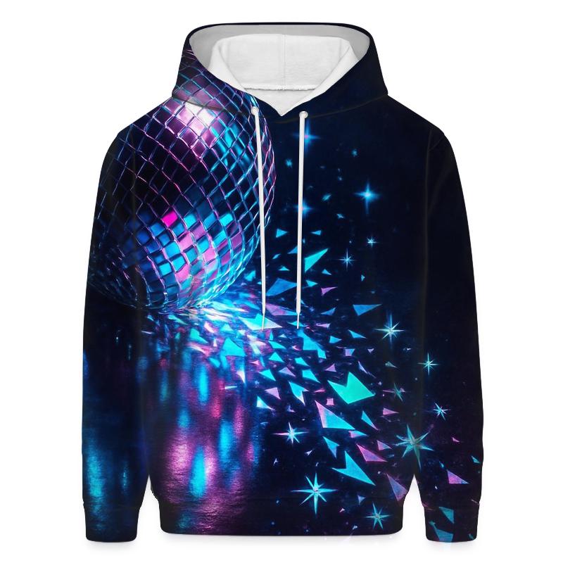 Disco Prism Spill zip-up hoodies