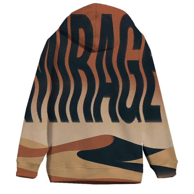 Desert Moon Typography Mirage hoodies fashion