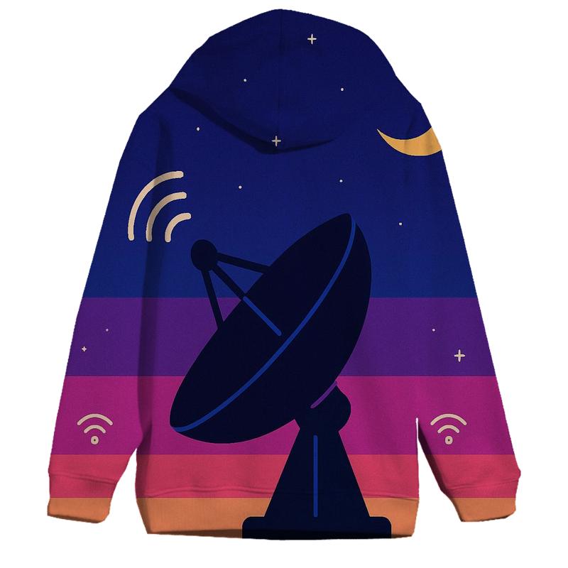 Satellite Dish Horizon Stripes hoodie trends
