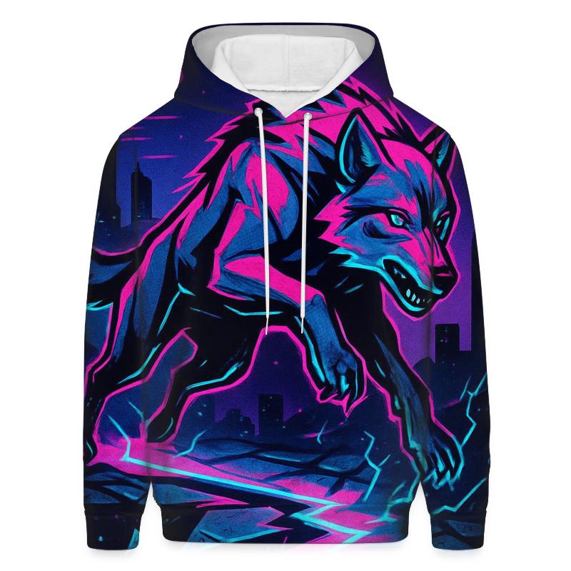Neon Rift Howlrunner graphic hoodies